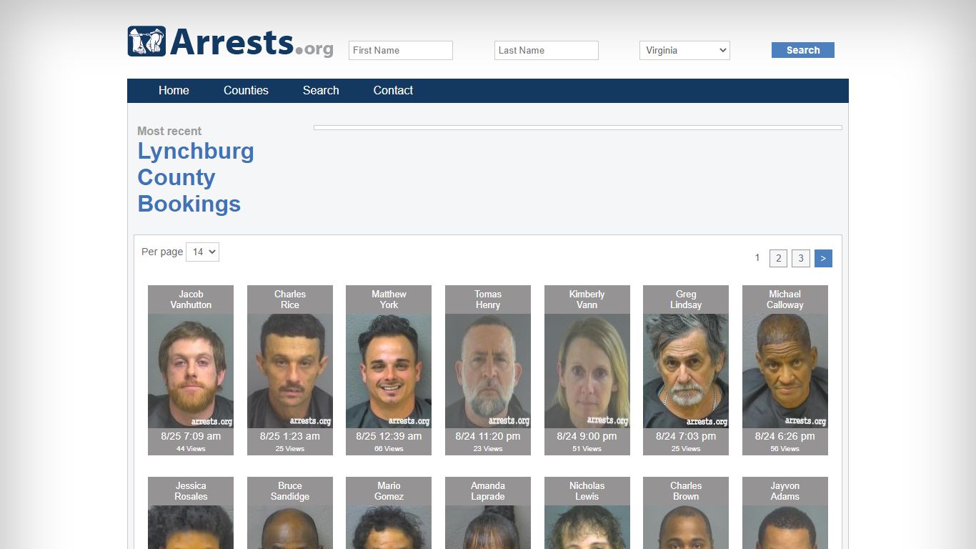 Lynchburg County Arrests and Inmate Search